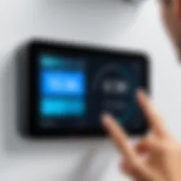 Modern time clock interface showcasing intuitive design features