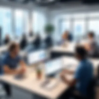 Collaborative Work Environment Team collaboration within Asana interface