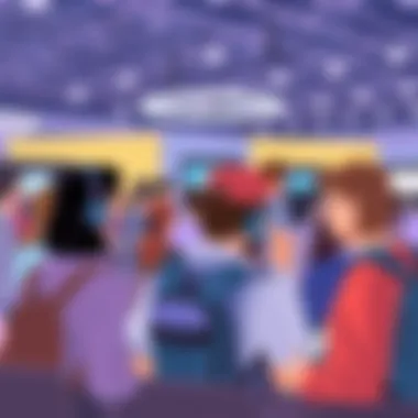 Interactive Attendee Experience Attendees interacting through gamification