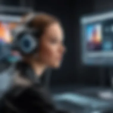 AI Integration in Photo Studio Operations Control interface of an automated photo studio highlighting AI integration