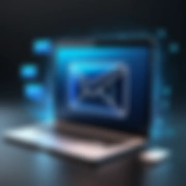 Illustration of email security features