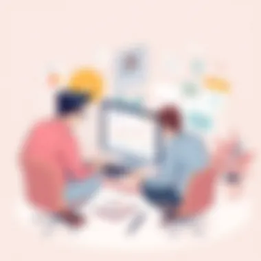 Collaborative Marketing Strategy Development Team collaboration on marketing strategies using software