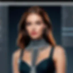 Innovative fashion design software interface