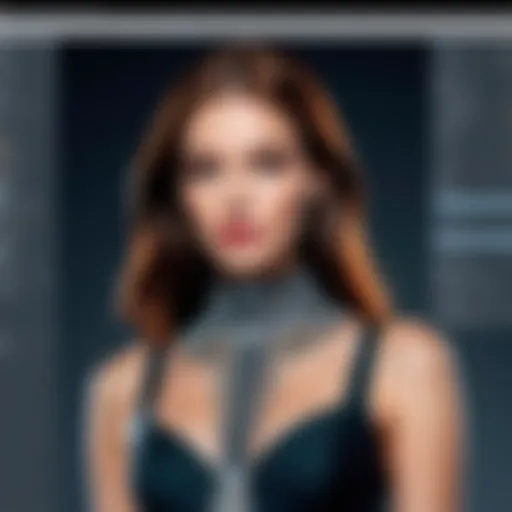 Innovative fashion design software interface