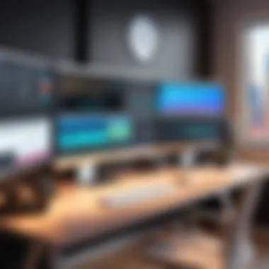 Optimized Creative Workspace Creative workspace illustrating an optimized workflow for animation editing