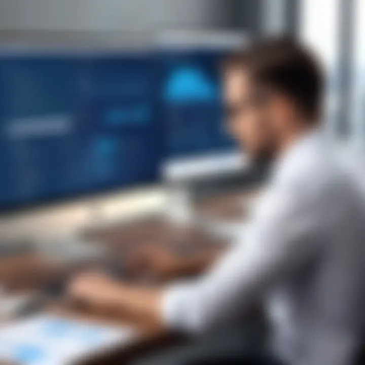 Business professionals evaluating tax help software