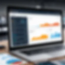A digital dashboard showcasing logistics metrics