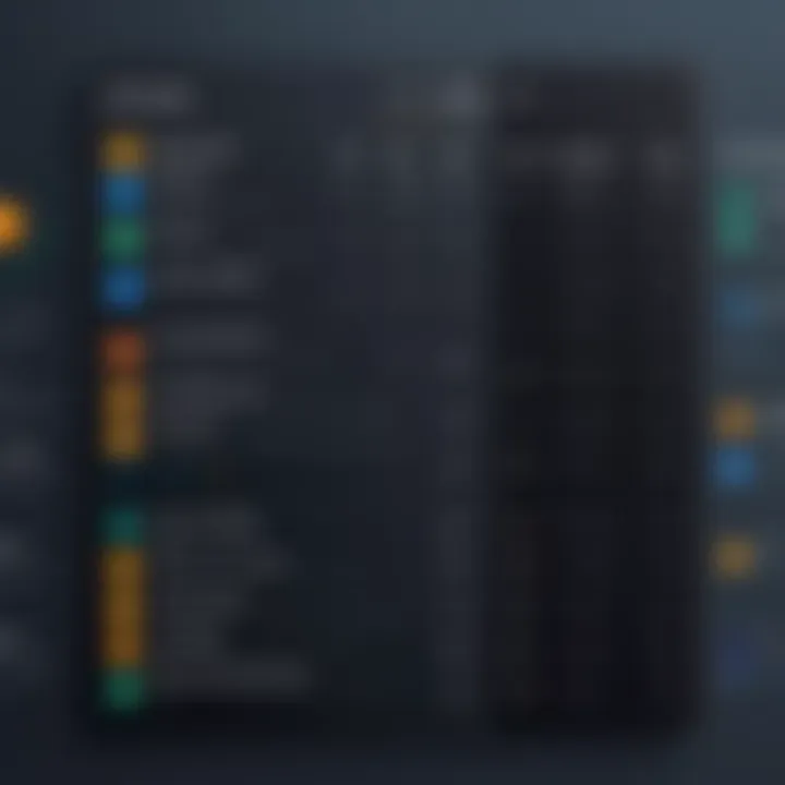 Comparison chart of features across status page providers