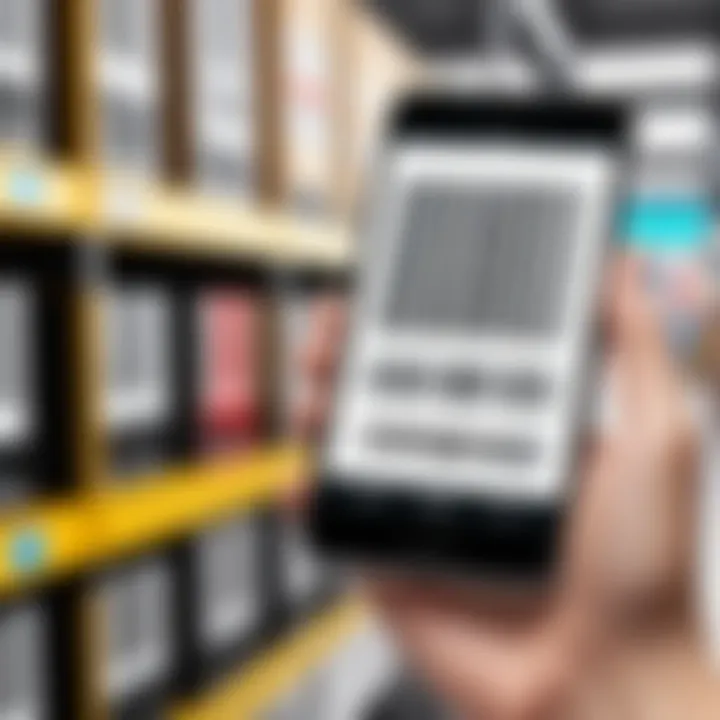 Real-world application of barcode scanning in retail environment