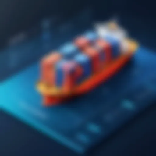 A graphical representation of shipping software features