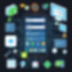 Visual representation of Android app development frameworks