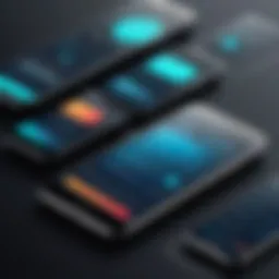 An innovative app prototype interface showcasing user interactions