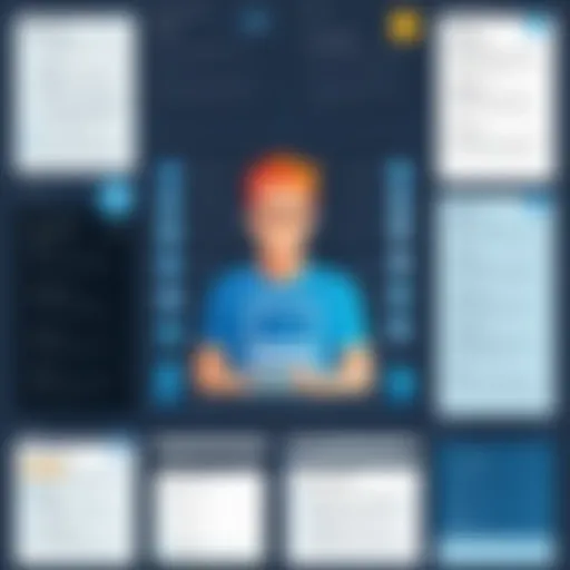 An illustration showcasing the features of various self-hosted issue trackers