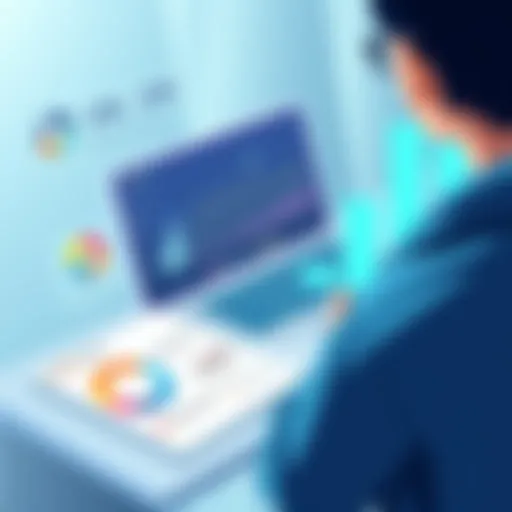 Visual representation of employee engagement metrics