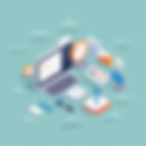 Visual representation of audit software features