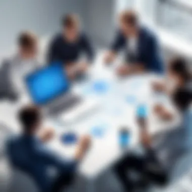 Collaborative Strategy Development for Campaigns Team collaborating on digital marketing strategies
