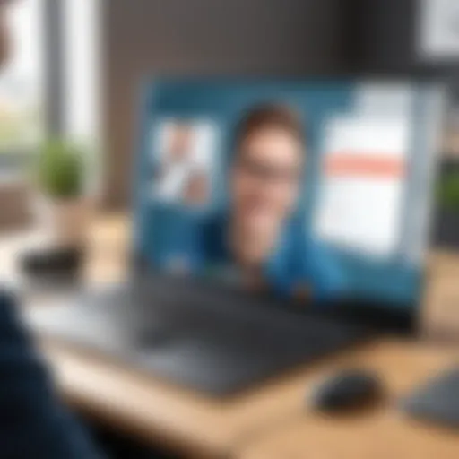 User interface of open source video call software showcasing various features.