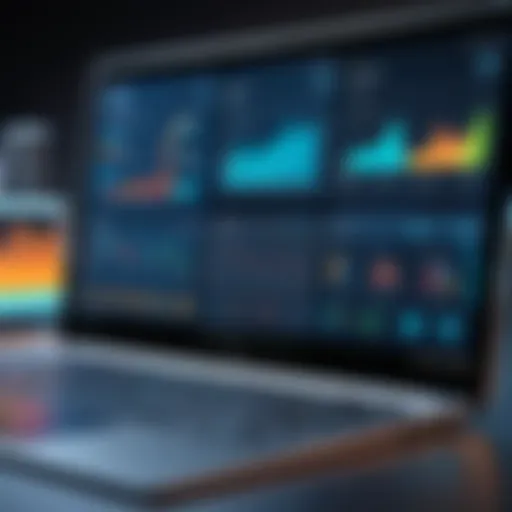 A sophisticated dashboard showcasing integrated software functionalities for B2B solutions