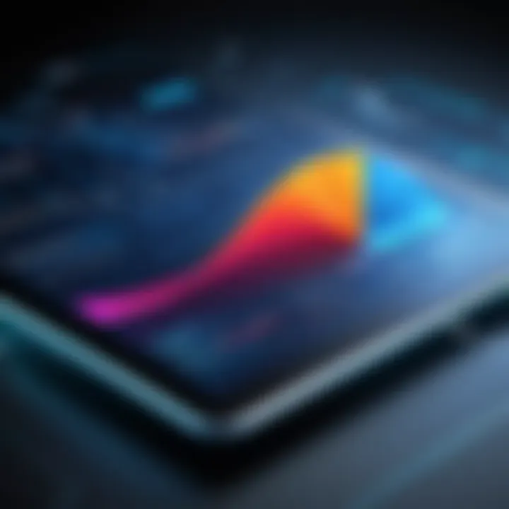 Graph showcasing emerging trends in database technology