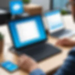 Sales professional utilizing Dialpad integrated with Salesforce for seamless communication.