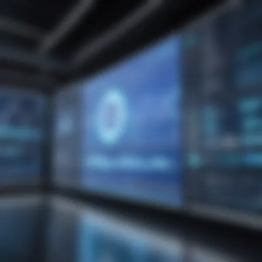 Modern digital display board showcasing real-time information