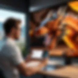 User interacting with the Dragon Anywhere app on a smartphone