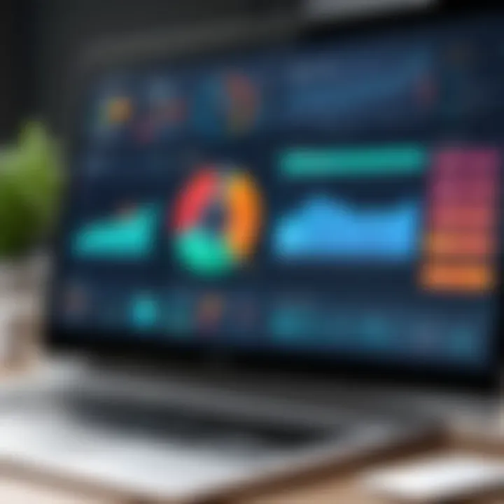 Dashboard displaying customer management tools