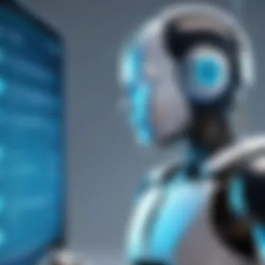 Customer Engagement through Chat Bots Visual depiction of a customer engaging with a chat bot on a digital platform.