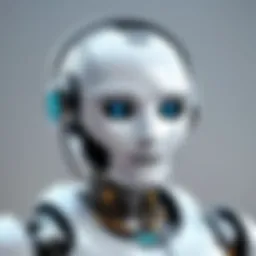 An illustrative representation of a sophisticated chat bot interacting with users.