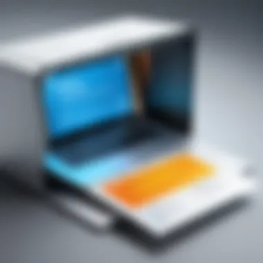 Technology Integration in Direct Mail Modern technology integration in direct mail campaigns, featuring digital tools