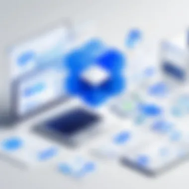Collaboration Tools in Dropbox: Enhancing Teamwork Diagram illustrating collaboration tools within Dropbox