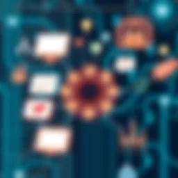 A visual representation of interconnected IT management tools