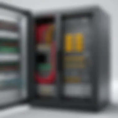 A sophisticated electrical cabinet design interface showcasing advanced modeling tools