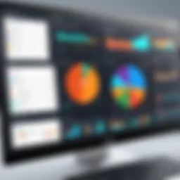 A user interface screenshot of eMaint CMMS software showcasing its dashboard features.