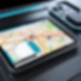 Advanced GPS tracking interface showcasing real-time data