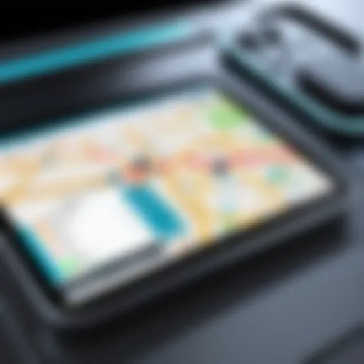 Advanced GPS tracking interface showcasing real-time data