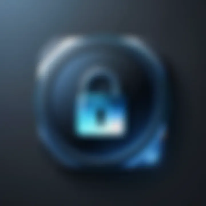 Lock icon representing security in messaging apps