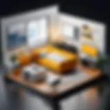 An overview of home base software interfaces showcasing key features