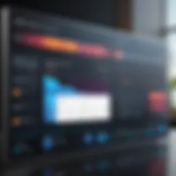 Visual representation of a hotel loyalty program dashboard