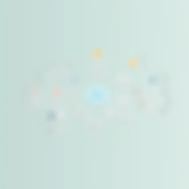 Visual representation of a mind map showcasing various brainstorming concepts