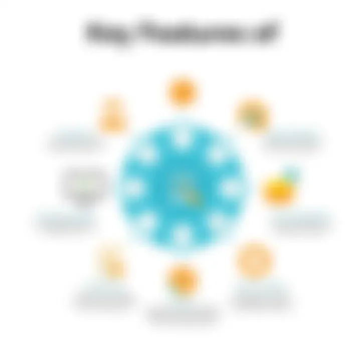 Key Features of Inventory Management Software A diagram showcasing the key features of inventory management software.