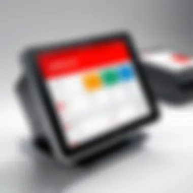 Oracle POS System Interface Dynamic interface of Oracle POS system showcasing transaction features