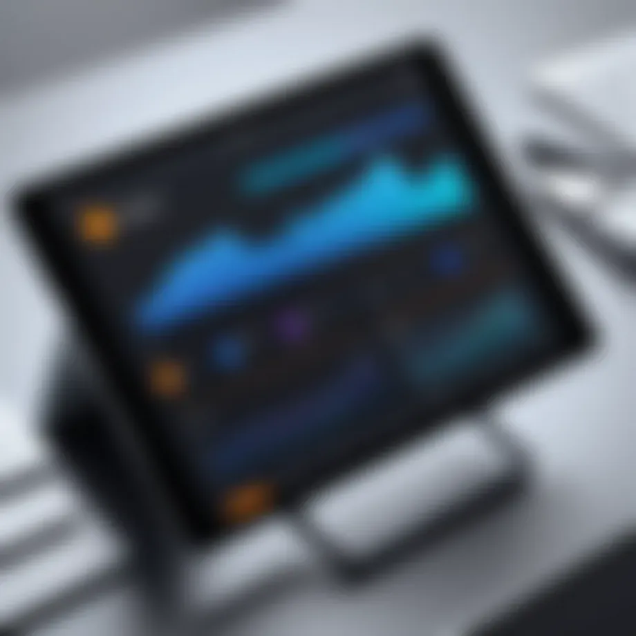 User interface of the Procore iPad app showcasing project management tools.