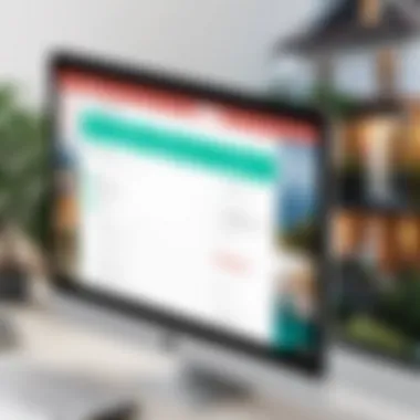 User Interface of Property Management Software User interface of a popular property management software for Airbnb.