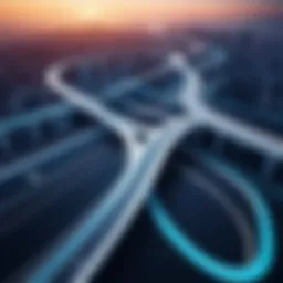 A visual representation of sales route optimization