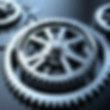 Automation Streamlining Scheduling An illustration of automation in scheduling with interconnected gears.