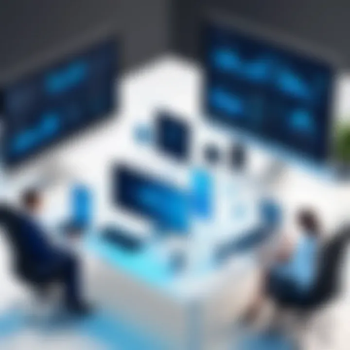 A visual representation of streamlined collaboration among business partners