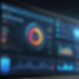 A digital dashboard showcasing team collaboration tools