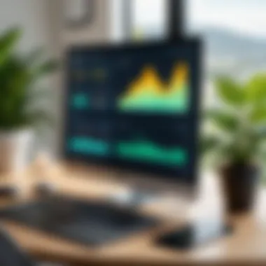 Analytics and Performance Metrics in VRBO Software Graphical representation of analytics for vacation rental performance