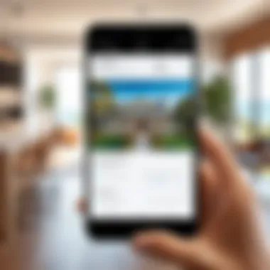 Mobile Application Features for VRBO Management Illustration of mobile application features for vacation rental management